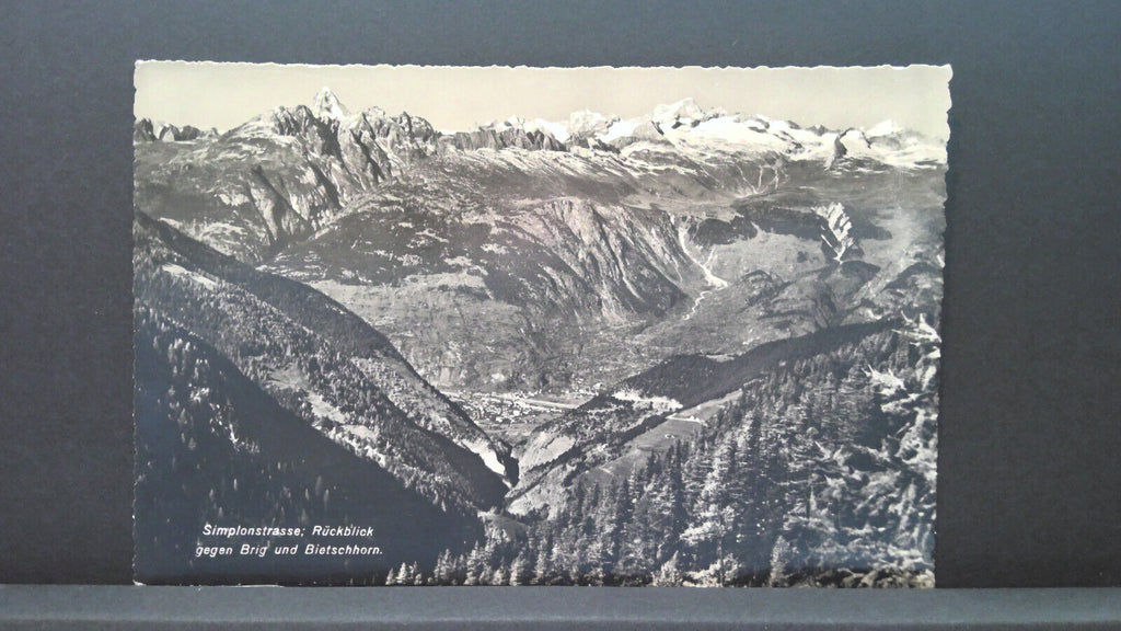 Simplonstrasse Rückblick gegen Brig und Bietschhorn Vorarlberg JW 500281 C