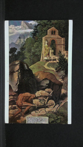 Künstlerkarte M von Schwind Bischof und Teufel 140409 jw J
