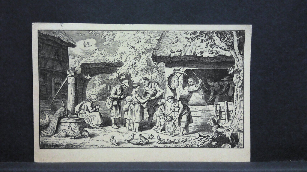 Ludwig Richter Unser tägliches Brot Künstlerkarte 82029 jw J