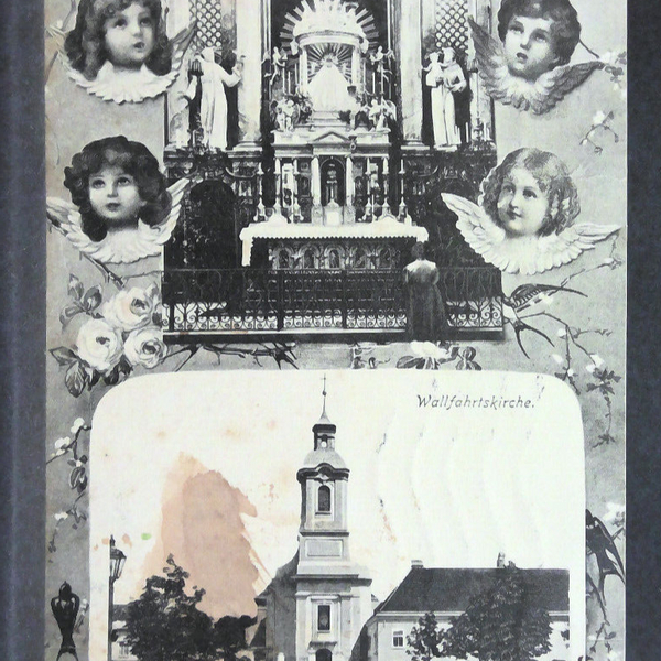 Maria Enzersdorf Wallfahrtskirche Altar Engel 600677A jw J