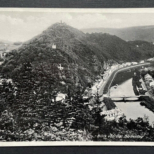 Bad Ems Blick v.d.Bäderlei Stadt Fluss Berg Rheinland-Pfalz Deutschland 401059 A