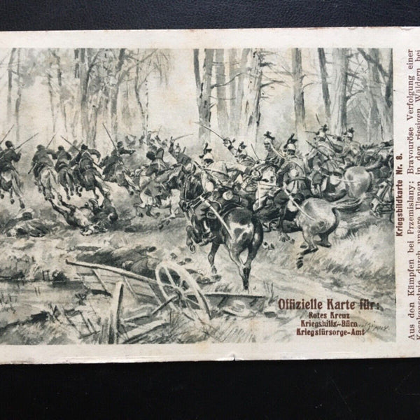 Kämpfe bei Przemislany - Verfolgung Kosakensotnie - Kriegsbildkarte 270013 TH