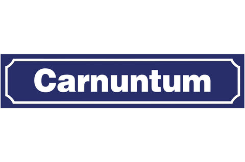 Schild Carnuntum Niederösterreich Rom Stadt Ort Straße 46 x 10 Blech od. Holz