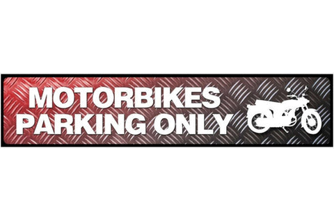 Schild Motorbike Parking Motorrad Parkplatz Parken Biker 46 x 10 Blech od. Holz