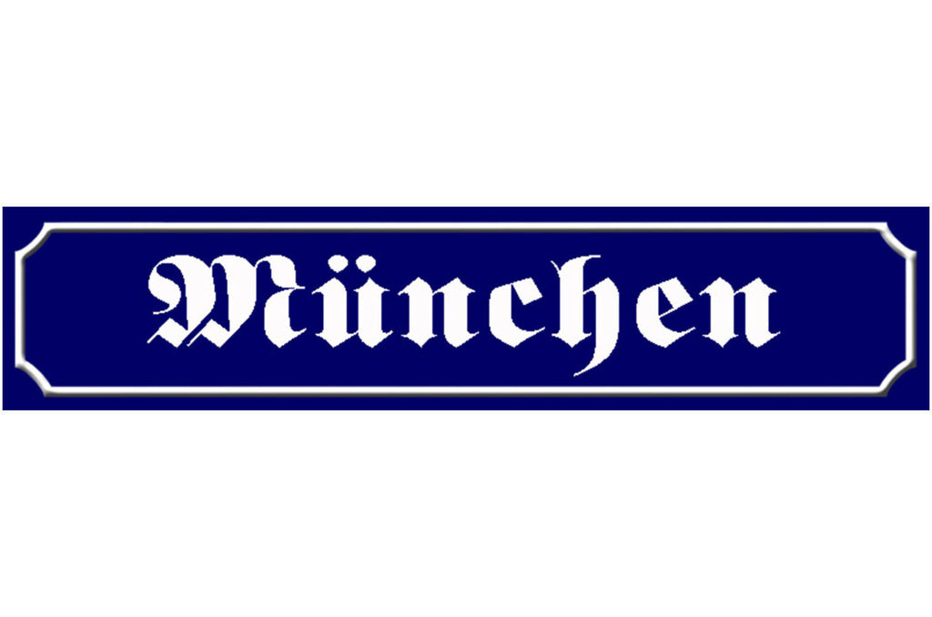 Schild München Bayern Deutschland Stadt Ort Straße Platz 46 x 10 Blech od. Holz