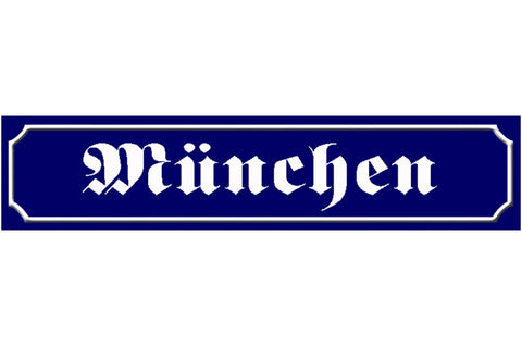 Schild München Bayern Deutschland Stadt Ort Straße Platz 46 x 10 Blech od. Holz