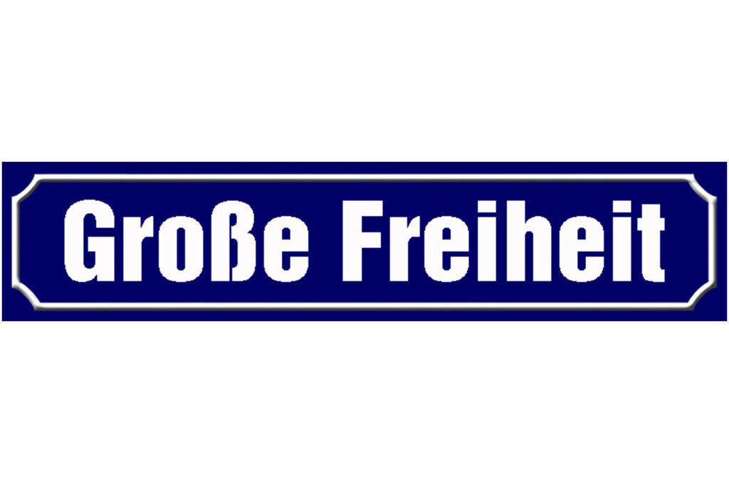 Schild Große Freiheit St.Pauli Hamburg Ort Platz Straße 46 x 10 Blech od. Holz