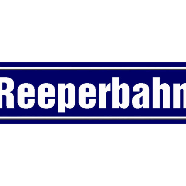 Schild Reeperbahn St.Pauli Hamburg Stadt Ort Straße Platz 46 x 10 Blech od. Holz