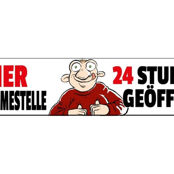 Schild Bier Annahmestelle 24h Geöffnet Alkohol Glas Lokal 46 x 10 Blech od. Holz