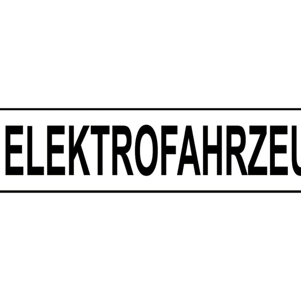Schild Elektro Fahrzeuge Parkplatz Parken Strom Auto 46 x 10 Blech od. Holz