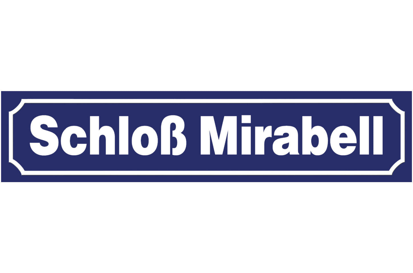 Schild Schloß Mirabell Salzburg Park Ort Straße Platz 46 x 10 Blech od. Holz