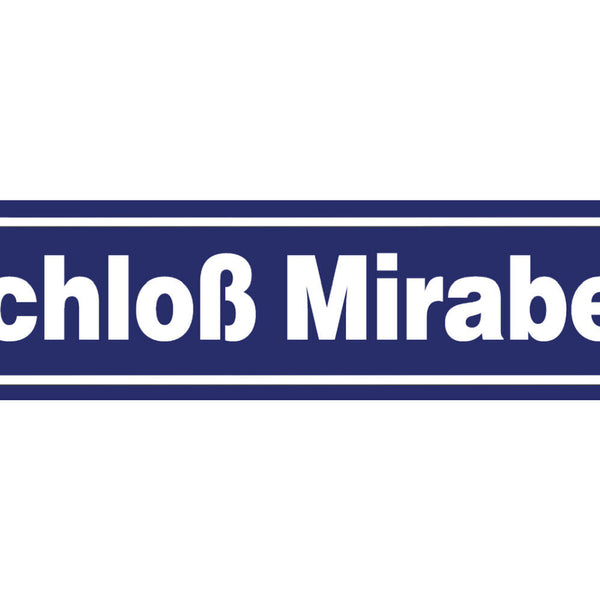 Schild Schloß Mirabell Salzburg Park Ort Straße Platz 46 x 10 Blech od. Holz