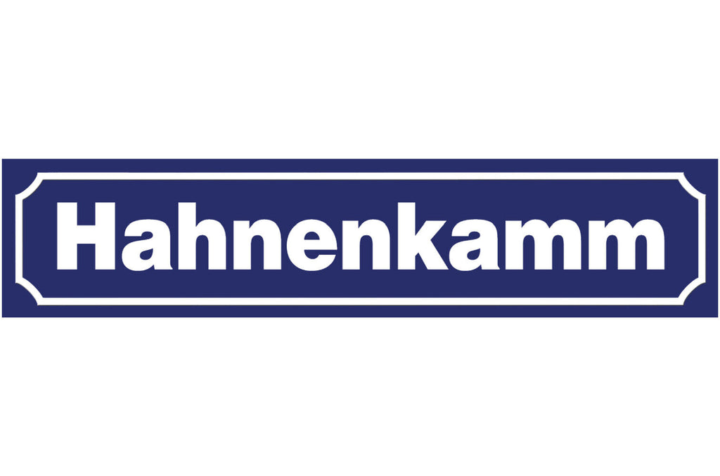 Schild Hahnenkamm Kitzbühel Berg Skisport Ort Straße Platz 46 x 10 Blech od.Holz