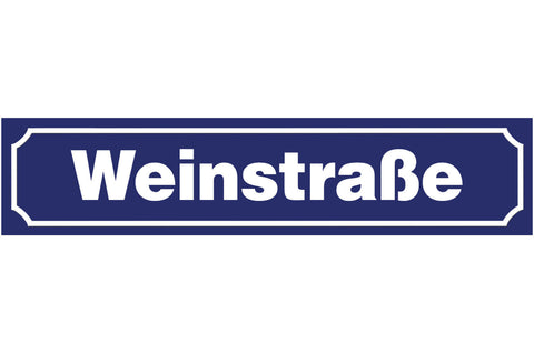 Schild Weinstraße Steiermark Wein Viertel Reben Ort Straße 46 x 10 Blech od.Holz