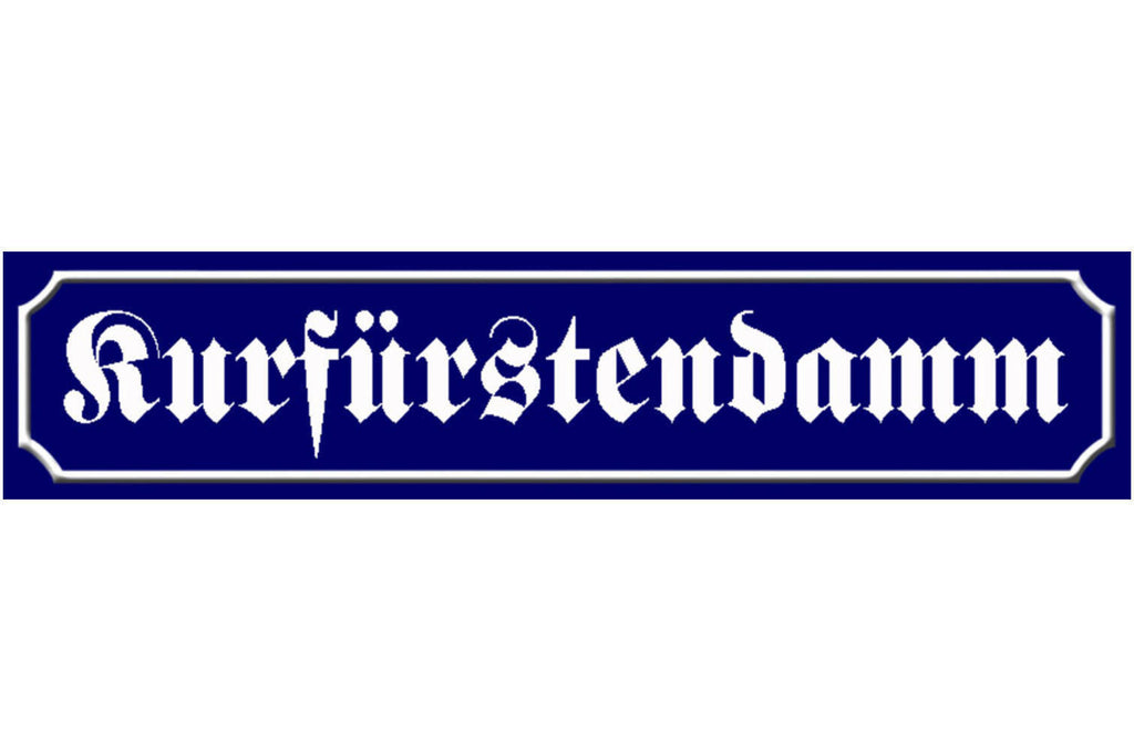 Schild Kurfürstendamm Berlin Deutschland Ort Platz Straße 46 x 10 Blech od. Holz