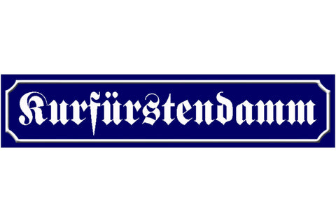 Schild Kurfürstendamm Berlin Deutschland Ort Platz Straße 46 x 10 Blech od. Holz