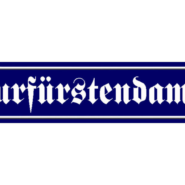 Schild Kurfürstendamm Berlin Deutschland Ort Platz Straße 46 x 10 Blech od. Holz