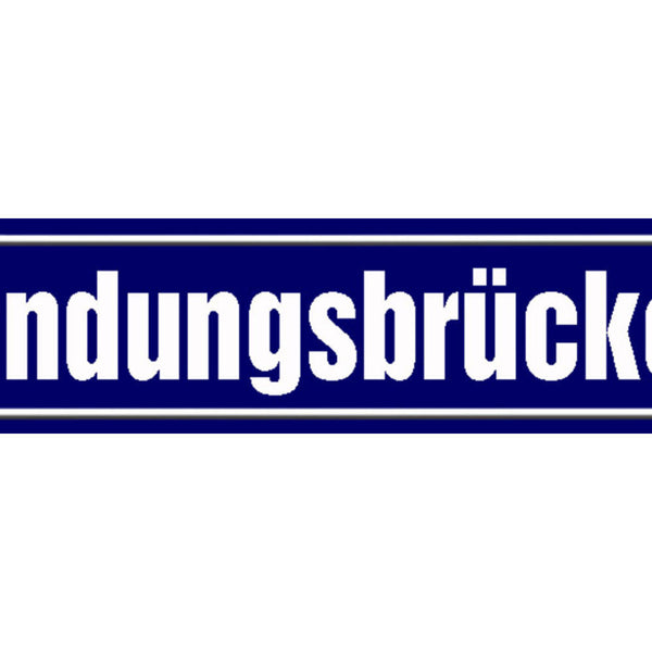 Schild Landungsbrücken St.Pauli Hamburg Ort Straße Platz 46 x 10 Blech od. Holz