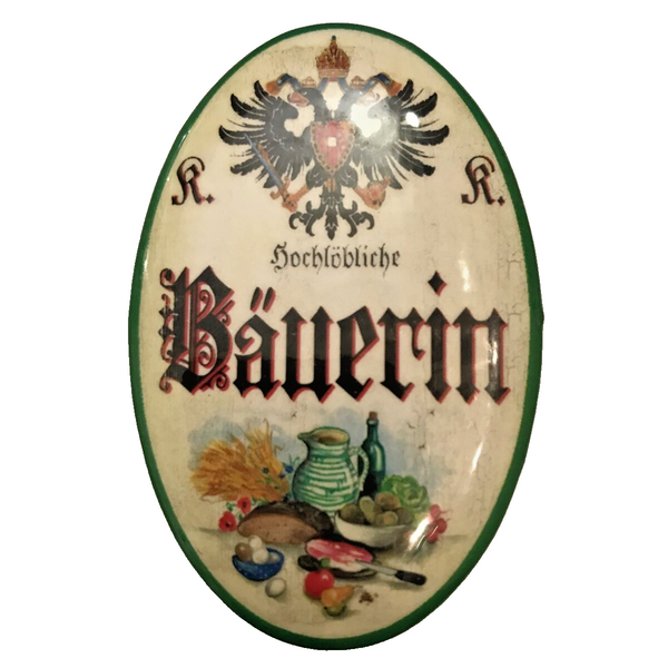 K&K Nostalgie Flaschenöffner Magnet Hochlöbliche Bäuerin 7x4,5cm