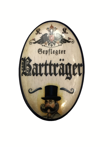 K&K Nostalgie Flaschenöffner Magnet Gepflegter Bartträger 7x4,5cm
