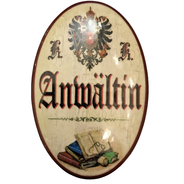 K&K Nostalgie Flaschenöffner Magnet Anwältin 7x4,5cm