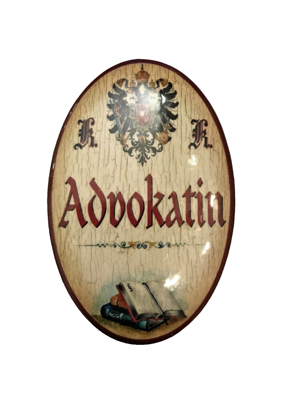 K&K Nostalgie Flaschenöffner Magnet Advokatin 7x4,5cm