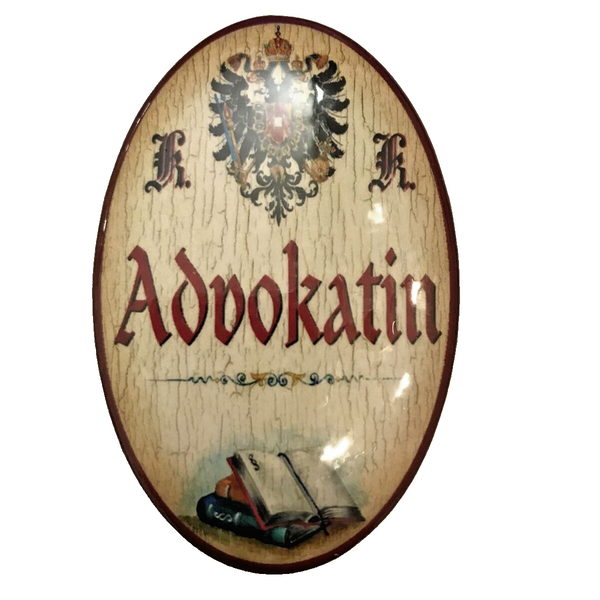 K&K Nostalgie Flaschenöffner Magnet Advokatin 7x4,5cm