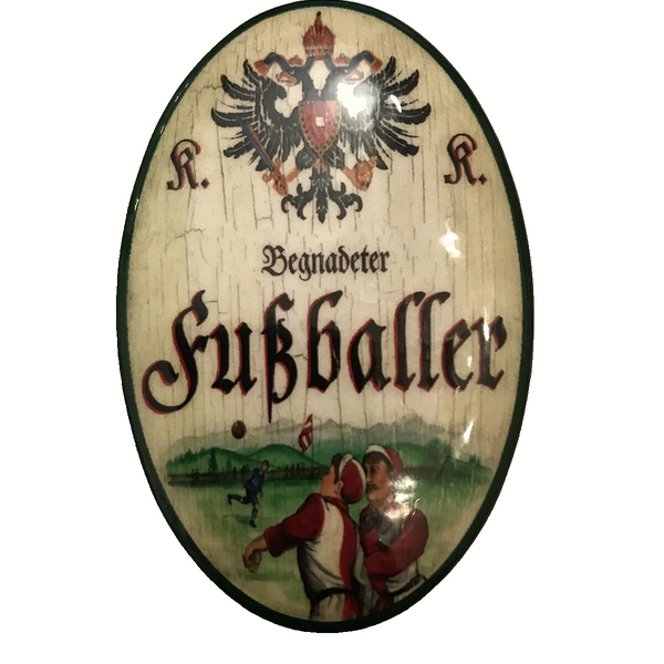 K&K Nostalgie Flaschenöffner Magnet Begabter Fußballer 7x4,5cm