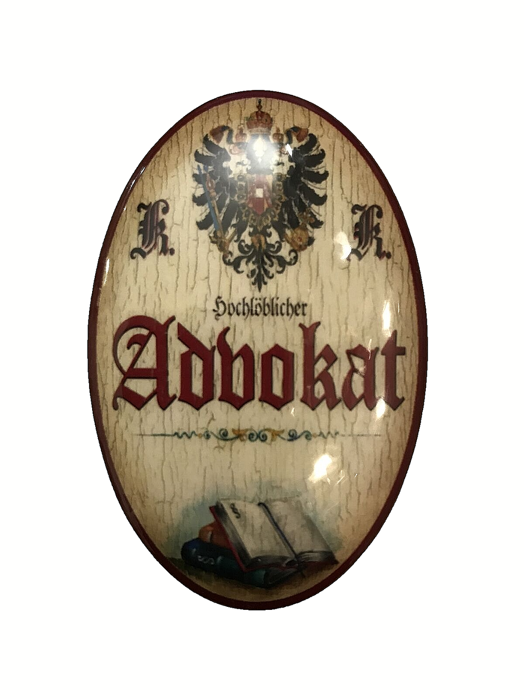 K&K Nostalgie Flaschenöffner Magnet Hochlöblicher Advokat 7x4,5cm