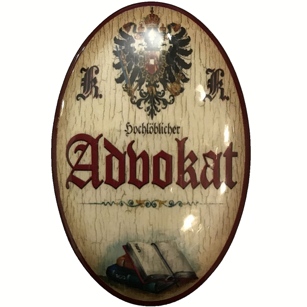 K&K Nostalgie Flaschenöffner Magnet Hochlöblicher Advokat 7x4,5cm