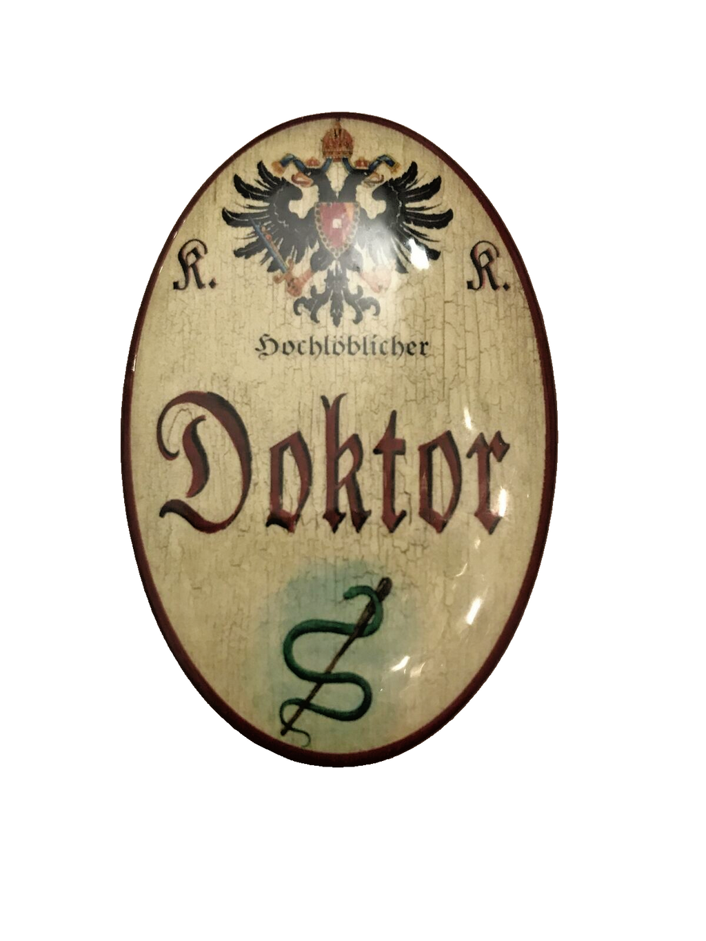 K&K Nostalgie Flaschenöffner Magnet Hochlöblicher Doktor 7x4,5cm