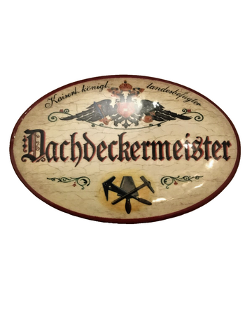 K&K Nostalgie Flaschenöffner Magnet Dachdeckermeister 7x4,5cm