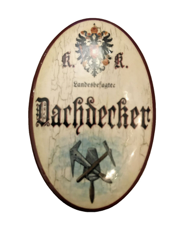 K&K Nostalgie Flaschenöffner Magnet Landesbefugter Dachdecker 7x4,5cm