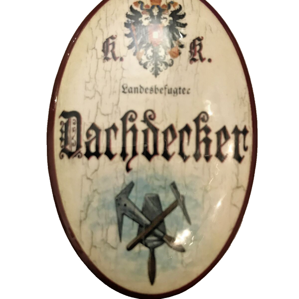 K&K Nostalgie Flaschenöffner Magnet Landesbefugter Dachdecker 7x4,5cm