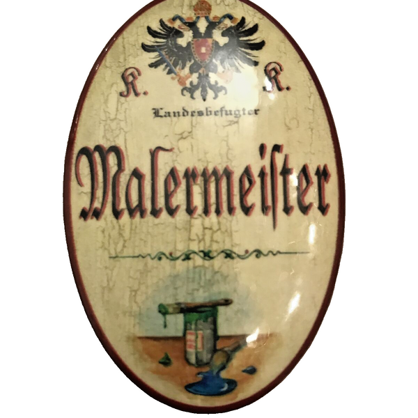 K&K Nostalgie Flaschenöffner Magnet Landesbefugter Malermeister 7x4,5cm