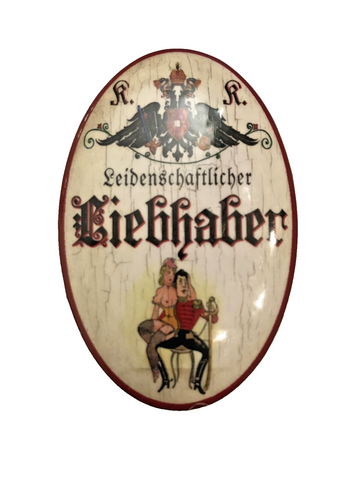K&K Nostalgie Flaschenöffner Magnet Leidenschaftlicher Liebhaber 7x4,5cm