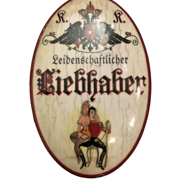 K&K Nostalgie Flaschenöffner Magnet Leidenschaftlicher Liebhaber 7x4,5cm