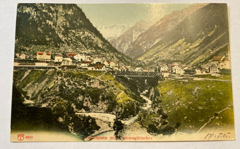 Göschenen mit Gletscher 84002
