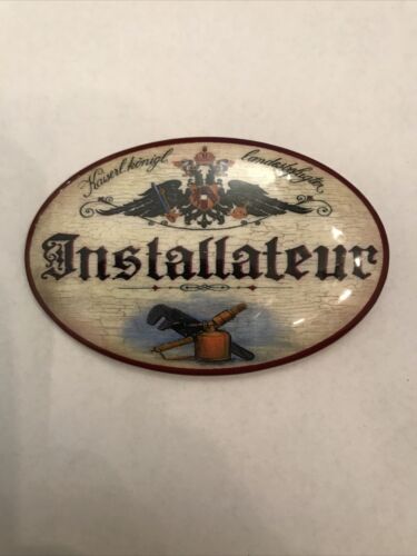 K&K Nostalgie Flaschenöffner Magnet Installateur 7x4,5cm