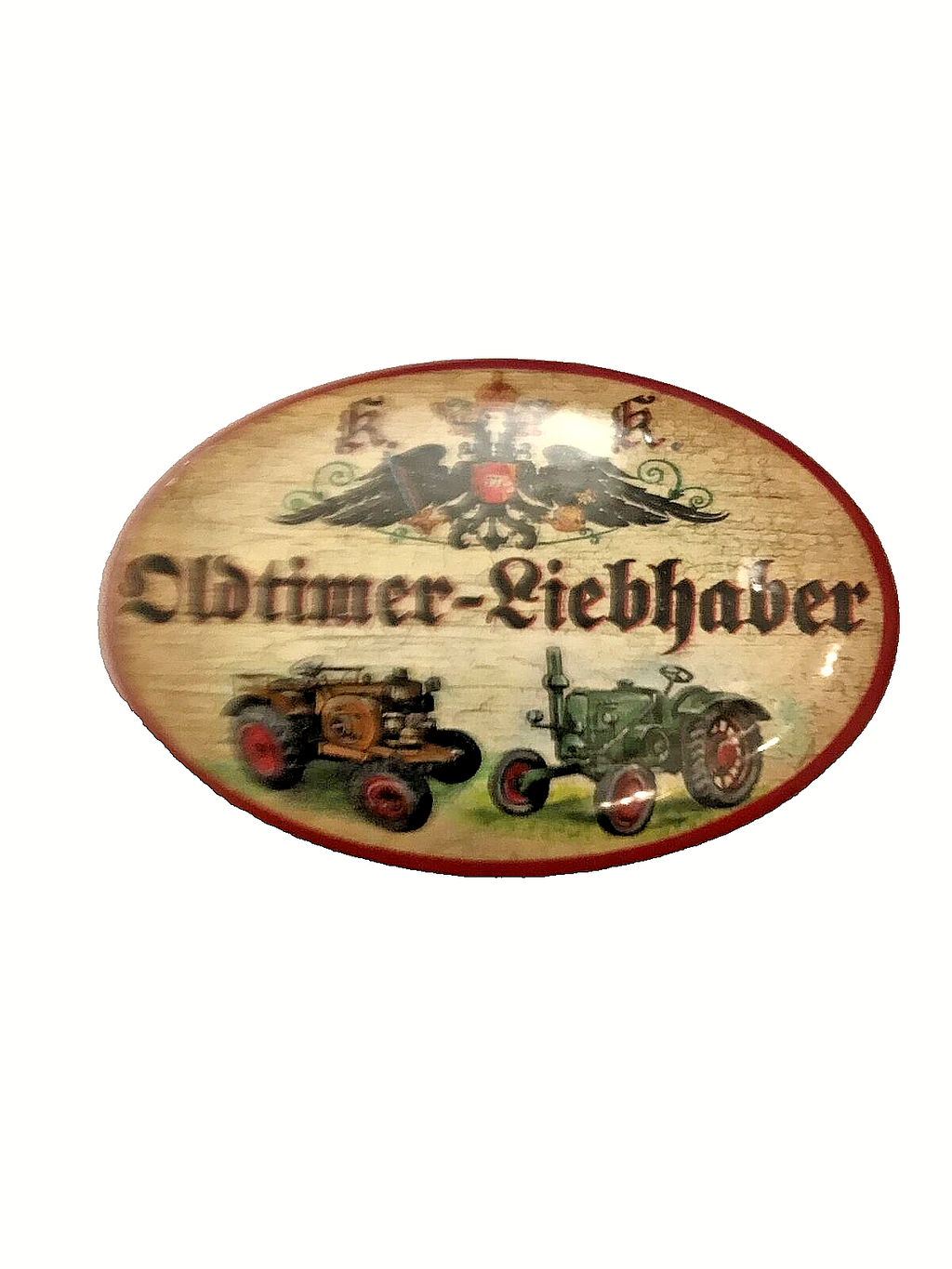 K&K Nostalgie Flaschenöffner Magnet Oldtimer-Liebhaber 7x4,5cm