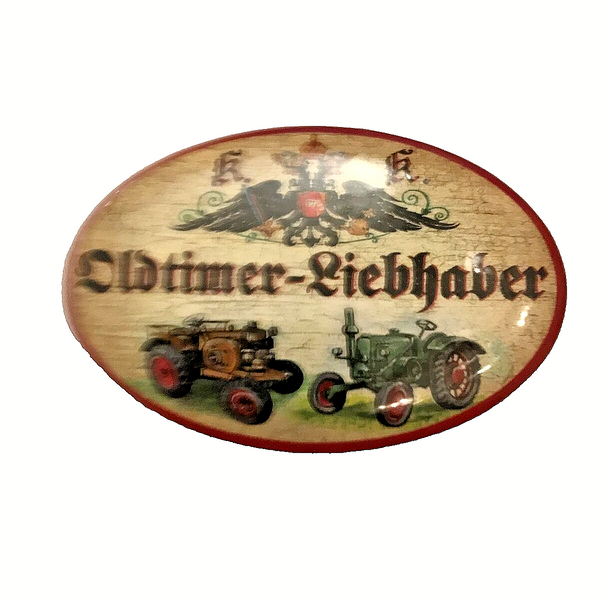 K&K Nostalgie Flaschenöffner Magnet Oldtimer-Liebhaber 7x4,5cm