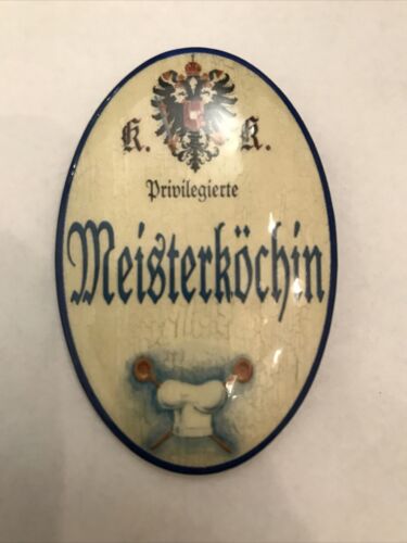 K&K Nostalgie Flaschenöffner Magnet Meisterköchin 7x4,5cm