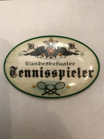 K&K Nostalgie Flaschenöffner Magnet Tennisspieler 7x4,5cm