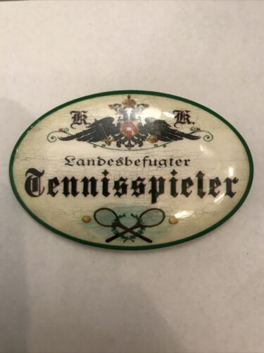 K&K Nostalgie Flaschenöffner Magnet Tennisspieler 7x4,5cm