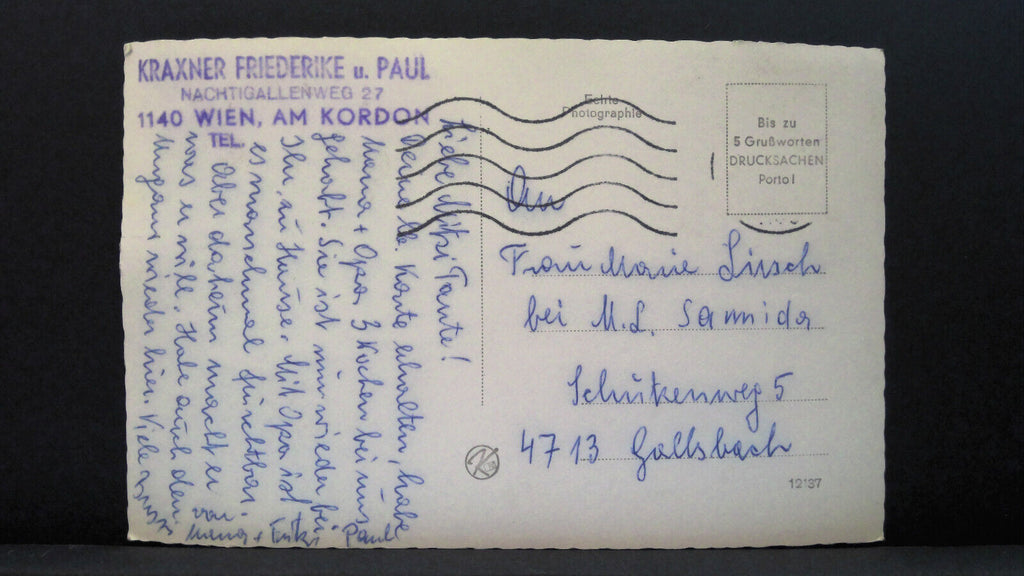 Wien Hütteldorf Kordon Siedlung JW 650386 C