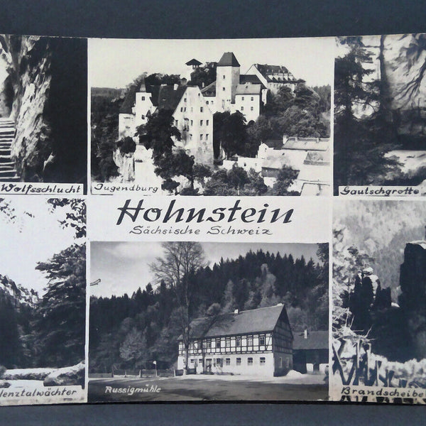 Hohstein Sächsische Schweiz Wolfsschlucht Jugendburg Brandscheibe JW 650458 C