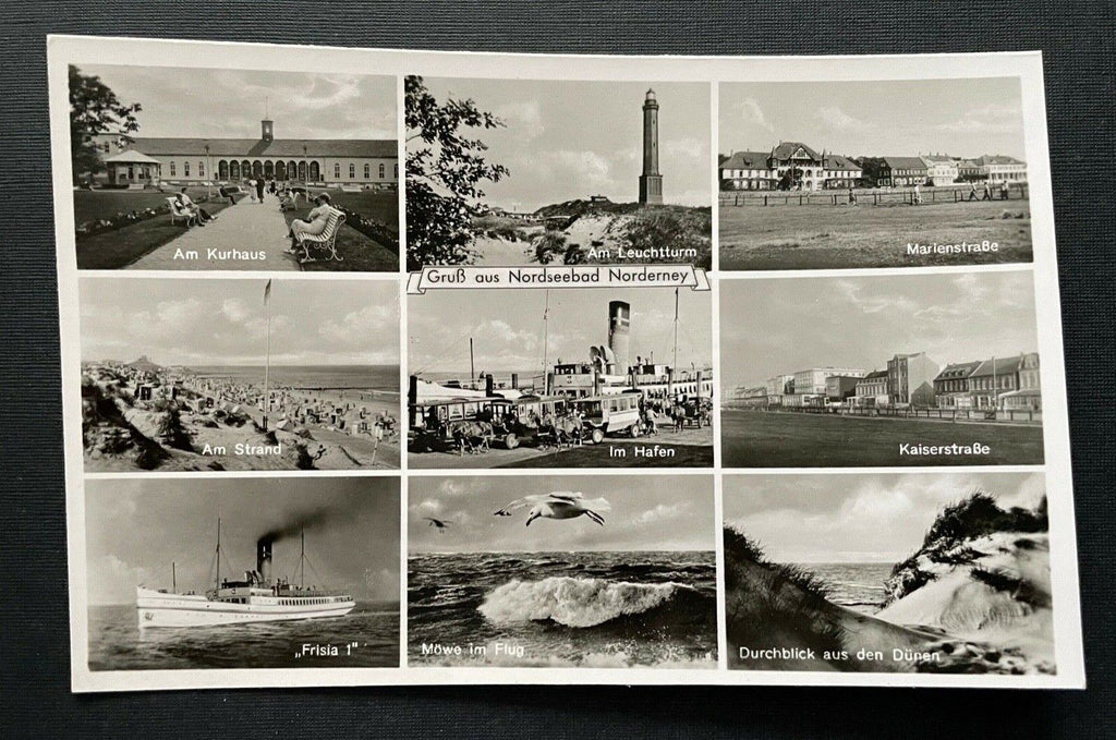 Gruß aus Nordseebad Norderney Collage Hafen Niedersachsen Deutschland 400989 A
