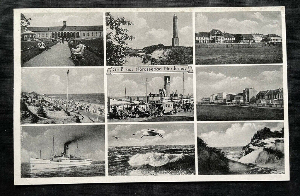 Gruß aus Nordseebad Norderney Collage Hafen Niedersachsen Deutschland 400987 A