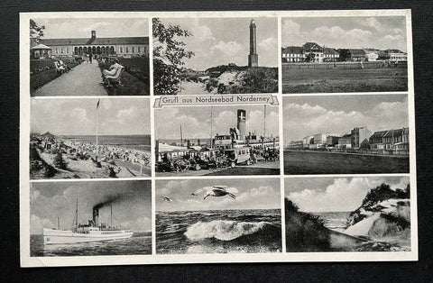 Gruß aus Nordseebad Norderney Collage Hafen Niedersachsen Deutschland 400987 A
