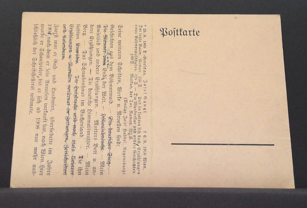 Josef Gangl Schriftsteller Porträt JW 650465 C